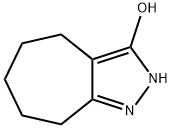 3-Cycloheptapyrazolol,  2,4,5,6,7,8-hexahydro-,117891-68-6,结构式
