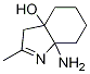 7a-aMino-3,4,5,6,7,7a-hexahydro-2-Methyl-3aH-Indol-3a-ol,117902-42-8,结构式