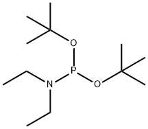 Di-tert-butyl N,N-diethylphosphoramidite Structure