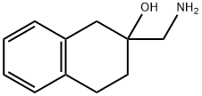 2-(アミノメチル)-1,2,3,4-テトラヒドロナフタレン-2-オール 化学構造式