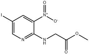 Methyl 2-(5-iodo-3-nitropyridin-2-ylaMino)acetate 结构式