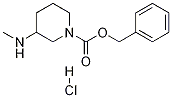 N-CBZ-3-甲氨基哌啶盐酸盐 结构式