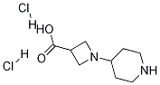 1-PIPERIDIN-4-YL-AZETIDINE-3-CARBOXYLIC ACID-2HCl 化学構造式