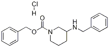 benzyl 3-(benzylamino)piperidine-1-carboxylate hydrochloride Struktur