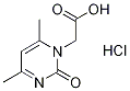 (4,6-Dimethyl-2-oxo-2H-pyrimidin-1-yl)-acetic acid hydrochloride Struktur