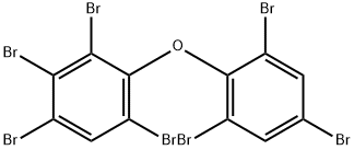 1,2,3,5-テトラブロモ-4-(2,4,6-トリブロモフェノキシ)ベンゼン 化学構造式