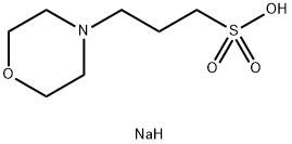 3-(N-吗啉)丙磺酸半钠盐,117961-20-3,结构式