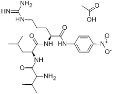 DL-VAL-LEU-ARG P-NITROANILIDE ACETATE SALT, 117961-23-6, 结构式