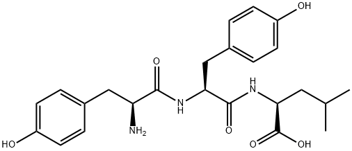 H-TYR-TYR-LEU-OH 结构式