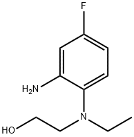 2-[2-Amino(ethyl)-4-fluoroanilino]-1-ethanol 结构式