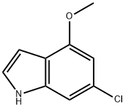 6-氯-4-甲氧基吲哚,117970-23-7,结构式