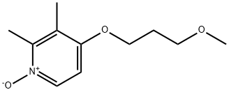 4-(3-Methoxypropoxy)-2,3-dimethylpyridine-N-oxide Struktur