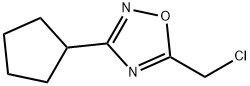 5-(氯甲基)-3-环戊基-1,2,4-噁二唑, 1179864-54-0, 结构式