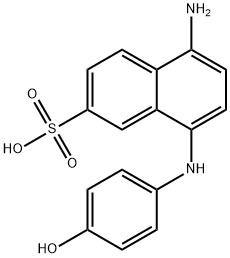 5-amino-8-(4-hydroxyphenylamino)naphthalene-2-sulfonicacid 结构式