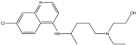 羟基氯喹,118-42-3                                          ,结构式