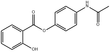 2-HYDROXYBENZOIC ACID 4-(ACETYLAMINO)PHENYL ESTER Struktur
