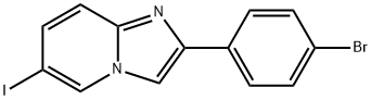 2-(4-BROMOPHENYL)-6-IODOIMIDAZO(1 2-A)P& Structure