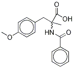 N-Benzoyl-O,a-dimethyl-DL-tyrosine Struktur