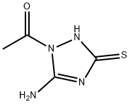 3H-1,2,4-Triazole-3-thione, 1-acetyl-5-amino-1,2-dihydro- (9CI) 结构式