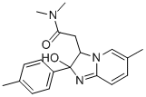 6-METHYL-N,N-DIMETHYL-2-(4-METHYLPHENYL)-2-HYDROXYIMIDAZO[1,2-ALPHA]PYRIDINE-3-ACETAMIDE Struktur