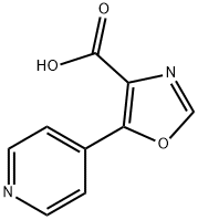 5-(吡啶-4-基)噁唑-4-羧酸,118040-25-8,结构式