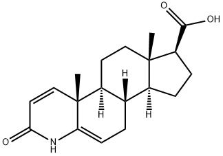3-Oxo-4-aza-androst-1,5-diene-17-carboxylic Acid, 1180488-92-9, 结构式