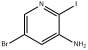5-broMo-2-iodopyridin-3-aMine Structure