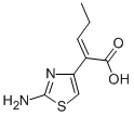 (Z)-2-(2-Aminothiazol-4-yl)-2-pentenoic acid Struktur