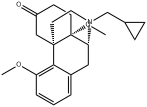 17-(シクロプロピルメチル)-4,14-ジメトキシモルフィナン-6-オン 化学構造式