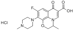 Ofloxacin hydrochloride Struktur