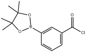3-(4,4,5,5-tetraMethyl-1,3,2-dioxaborolan-2-yl)benzoyl chloride,1181329-14-5,结构式