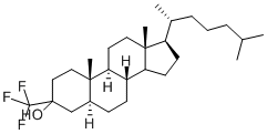 3-TRIFLUOROMETHYL-5A-CHOLESTAN-3-OL Structure