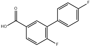 4',6-ジフルオロ-[1,1'-ビフェニル]-3-カルボン酸 化学構造式