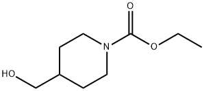 N-ethoxycarbonyl-4-piperidinemethanol Struktur