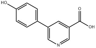5-(4-羟基苯基)烟酸,1181566-40-4,结构式
