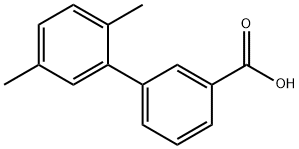2',5'-ジメチル-[1,1'-ビフェニル]-3-カルボン酸 化学構造式