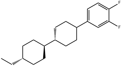 ｔｒａｎｓ４エチルｔｒａｎｓ４’（３，４ジフルオロフェニル）ビシクロヘキシル 化学構造式
