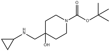 1-Piperidinecarboxylic acid, 4-[(cyclopropylamino)methyl]-4-hydroxy-, 1,1-dimethylethyl ester