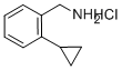 2-Cyclopropylbenzenemethanamine hydrochloride 化学構造式