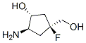 Cyclopentanemethanol, 3-amino-1-fluoro-4-hydroxy-, (1alpha,3beta,4alpha)- (9CI) 结构式