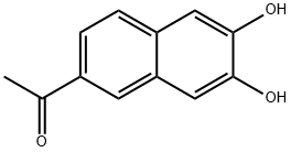 Ethanone, 1-(6,7-dihydroxy-2-naphthalenyl)- (9CI) Structure
