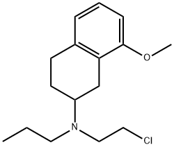 8-methoxy-2-(N-2-chloroethyl-N-n-propyl)aminotetralin Structure