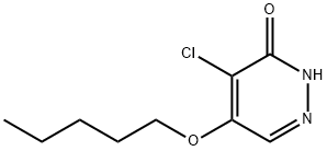 4-chloro-5-(pentyloxy)pyridazin-3(2H)-one 化学構造式