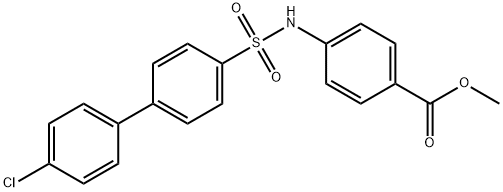 Methyl 4-(4'-chloro-4-biphenylylsulfonylaMino)benzoate, 96% Structure