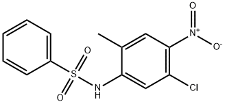 N-(5-CHLORO-2-METHYL-4-NITROPHENYL)-BENZENESULFONAMIDE Struktur