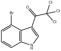 1-(4-bromo-1H-indol-3-yl)-2,2,2-trichloroethanone Struktur