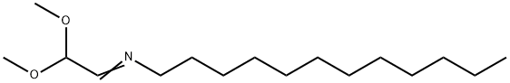 1-Dodecanamine, N-(2,2-dimethoxyethylidene)- Struktur