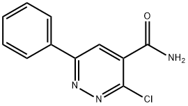 3-氯-6-苯基哒嗪-4-甲酰胺, 118269-69-5, 结构式
