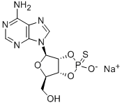 ADENOSINE-2',3'-CYCLIC MONOPHOSPHOROTHIOATE, ENDO/RP-ISOMER SODIUM SALT,118275-99-3,结构式