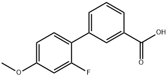 2'-フルオロ-4'-メトキシビフェニル-3-カルボン酸 化学構造式